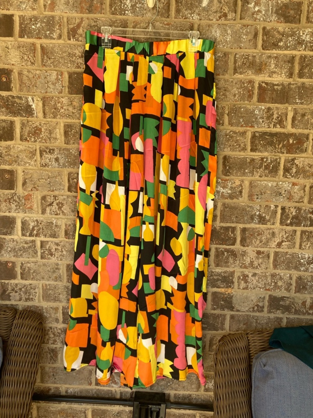 Live 4 Truth Wide Leg Pant NWT L Geometric Pattern